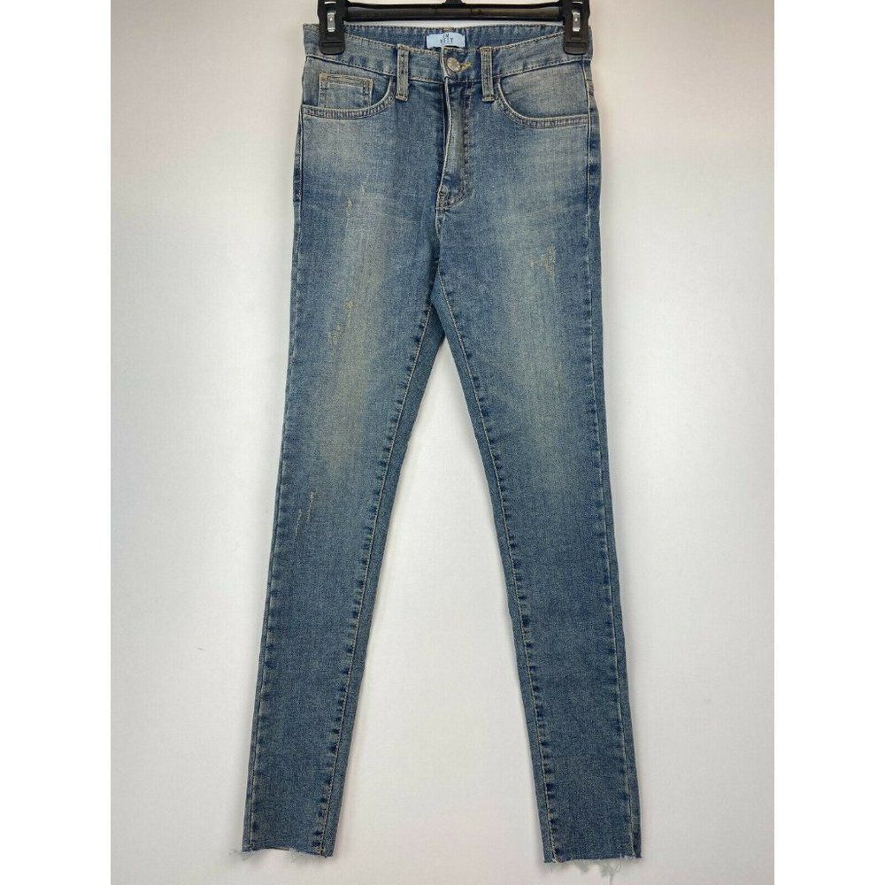 IMVELY Women's Korean Fashion Blue Jeans Size 25